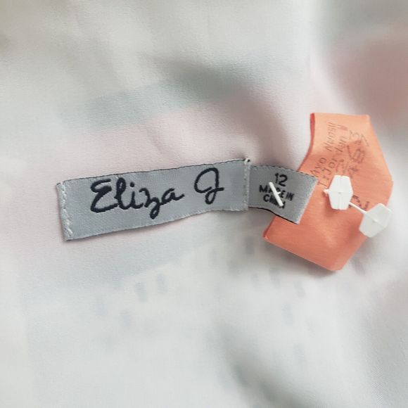 Eliza J Scarf Print Crepe De Chine Fit & Flare Maxi Dress In Multi size 12 - Picture 6 of 7